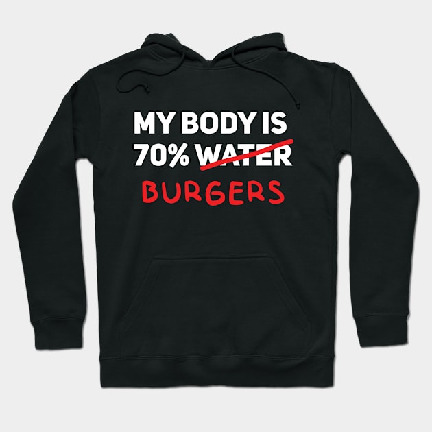 burgers Hoodie by PrintHub